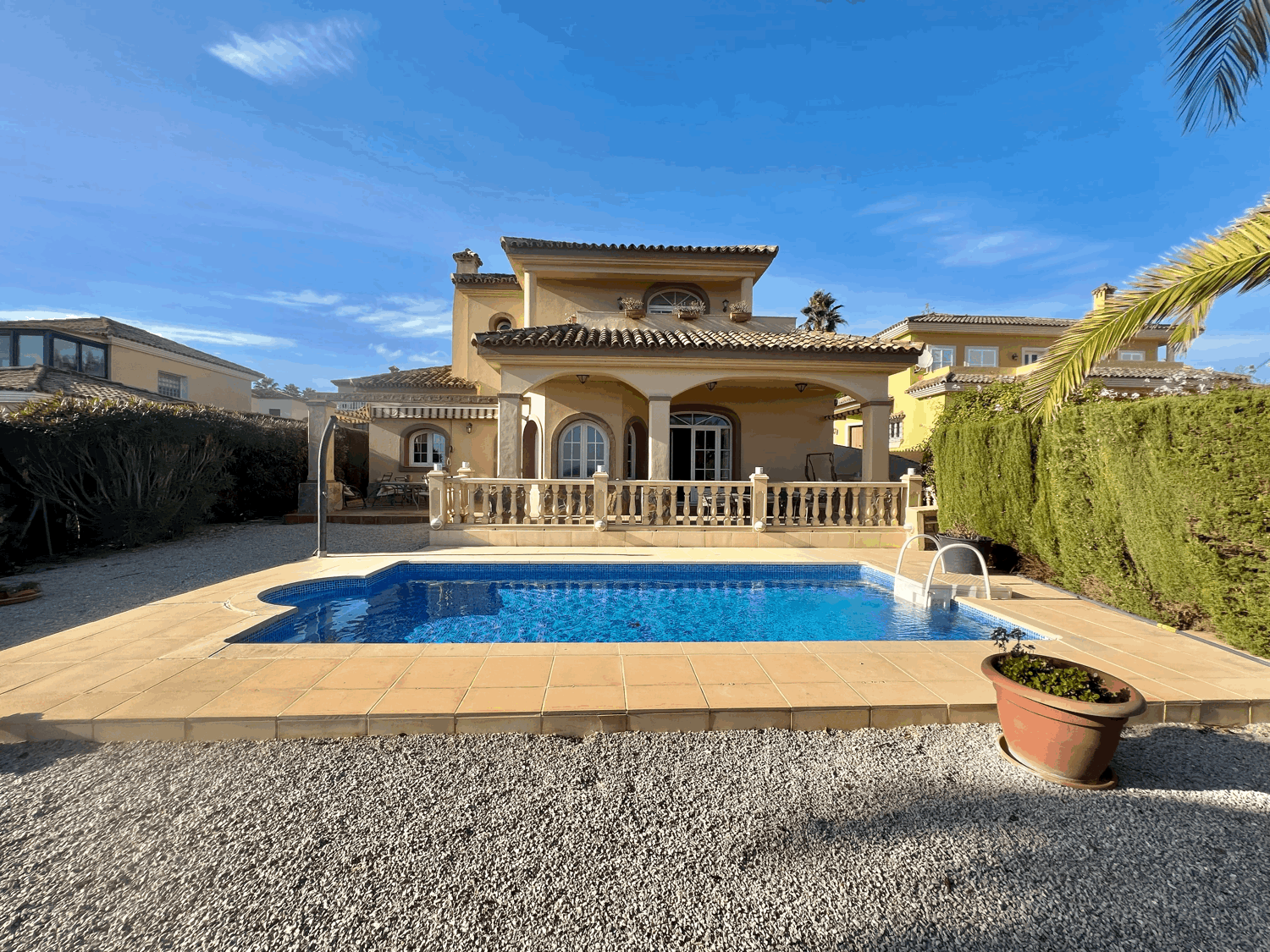 Beautiful views from this six-bedroom house in Alcaidesa