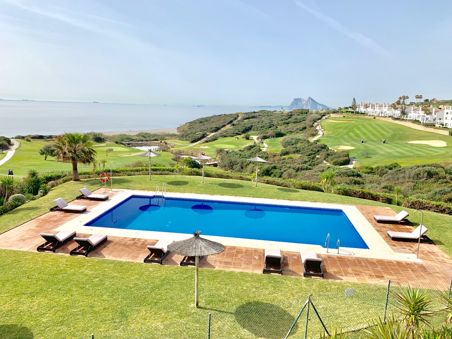 Unrepeatable location of this beautiful beachfront apartment in Alcaidesa with spectacular sea views